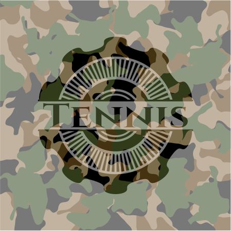 Tennis camouflage emblem
