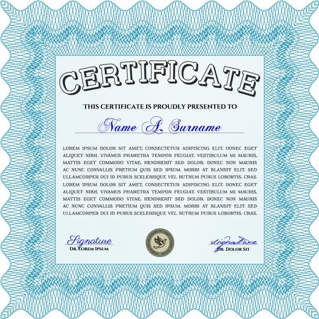 certificate template eps10 jpg of achievement diploma vector illustration design completion