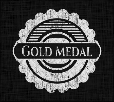 Gold Medal chalkboard emblem