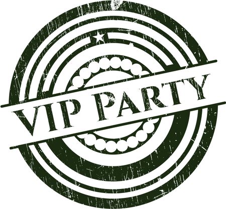VIP Party with rubber seal texture