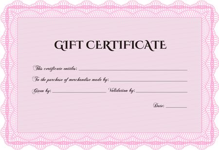 Formal Gift Certificate. Border, frame. Lovely design. With quality background.