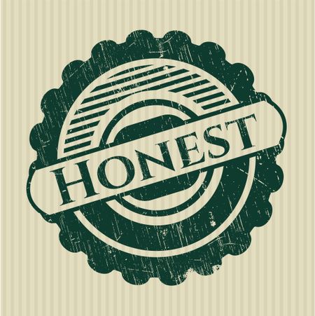 Honest grunge style stamp