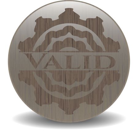 Valid retro style wooden emblem