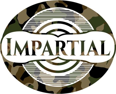 Impartial camouflaged emblem