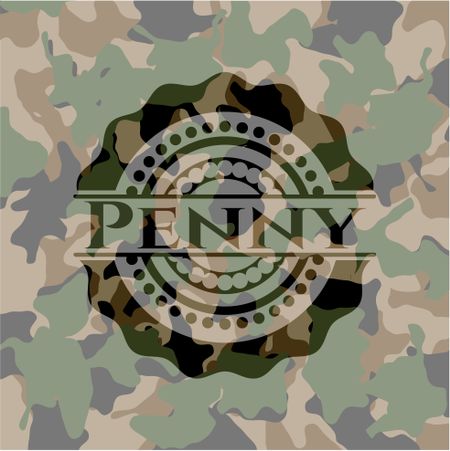 Penny camouflaged emblem