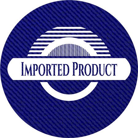 Imported Product denim background
