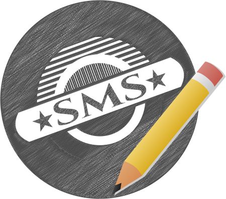 SMS pencil emblem