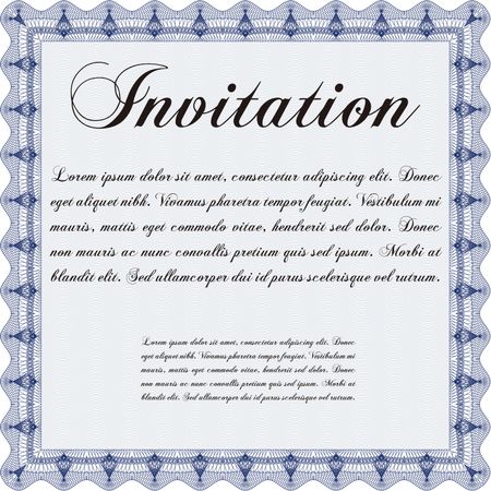 Retro invitation. Border, frame. Superior design. With quality background. 
