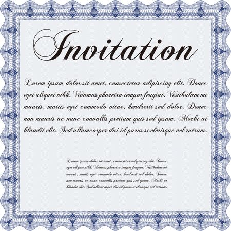 Retro invitation. Border, frame. Superior design. With quality background.