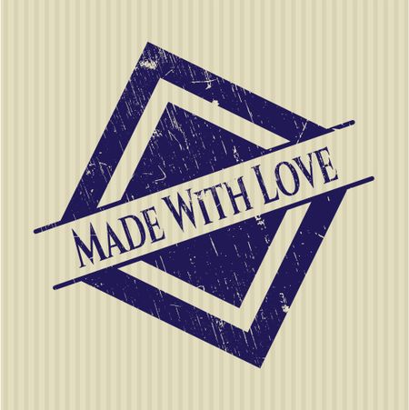Made With Love rubber grunge texture seal