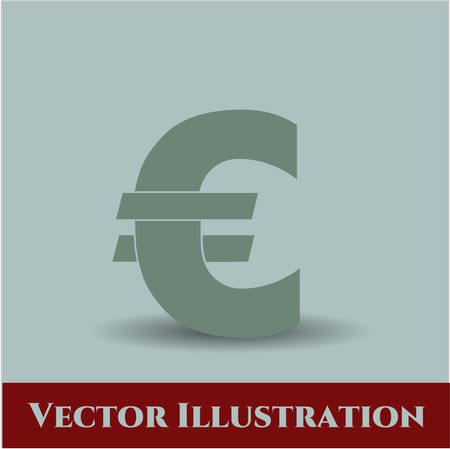 Euro vector icon