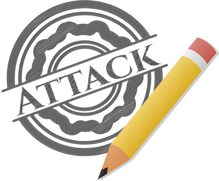 Attack pencil emblem