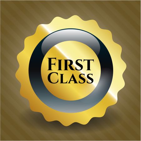 First Class gold emblem