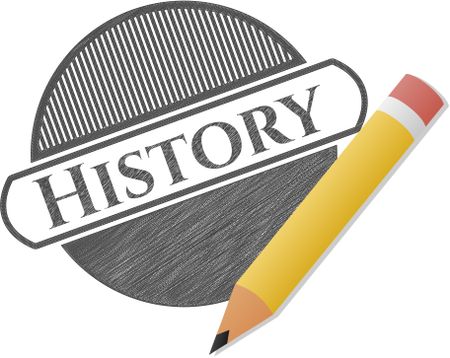History drawn in pencil