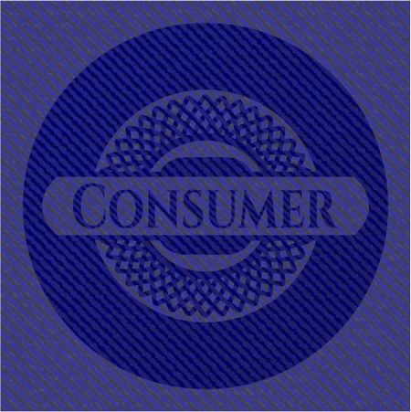 Consumer with jean texture