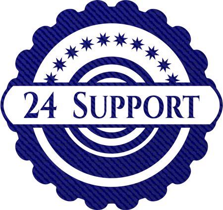 24 Support with denim texture