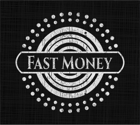 Fast Money chalkboard emblem