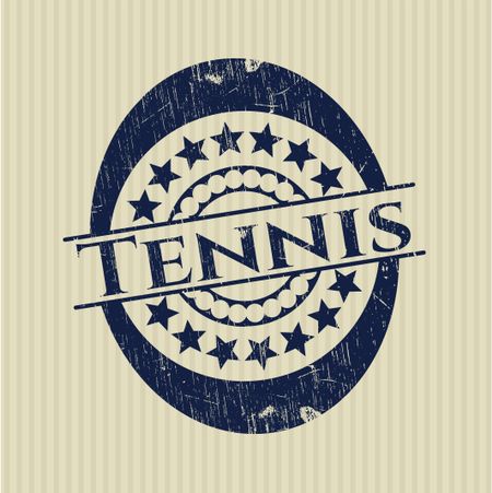 Tennis rubber stamp