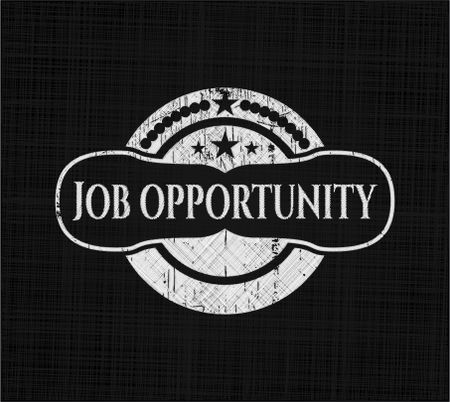 Job Opportunity chalkboard emblem