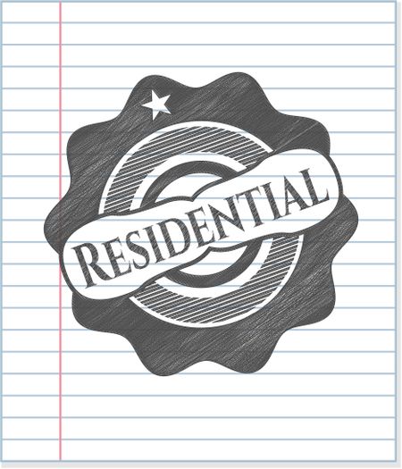 Residential penciled