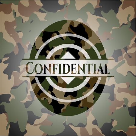 Confidential on camo texture