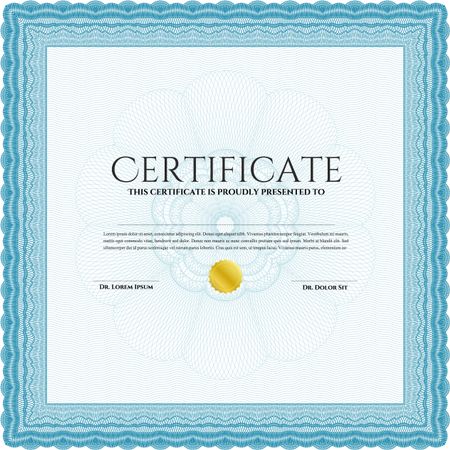 certificate template eps10 jpg of achievement diploma vector illustration design completion