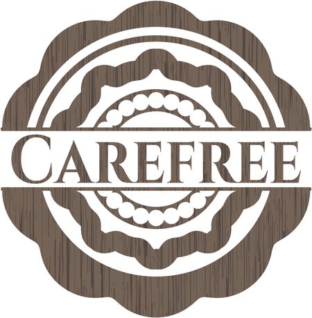 Carefree realistic wood emblem