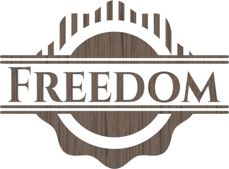 Freedom realistic wood emblem