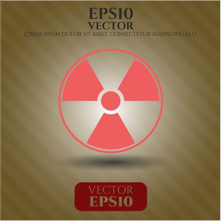 nuclear radioactive icon vector symbol flat eps jpg
