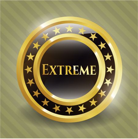 Extreme gold emblem or badge