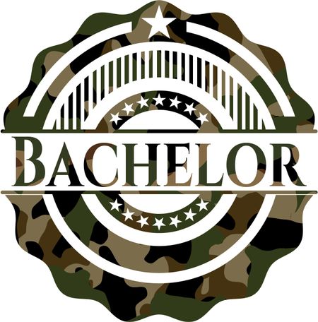 Bachelor camo emblem