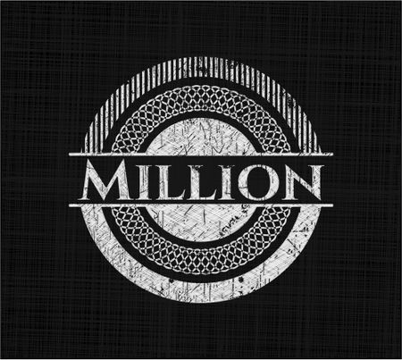 Million with chalkboard texture