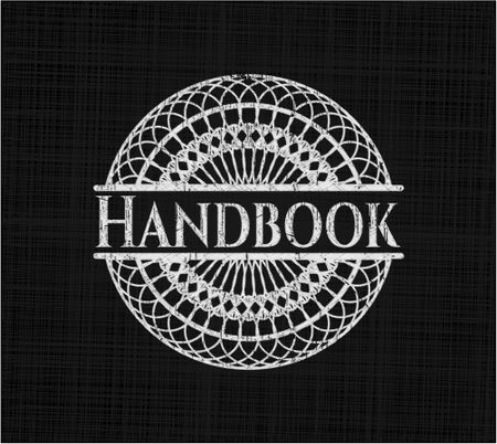 Handbook with chalkboard texture