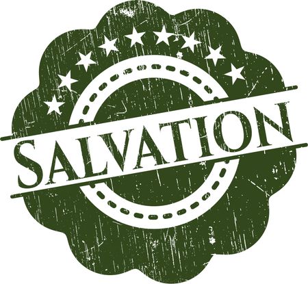 Salvation rubber grunge texture stamp
