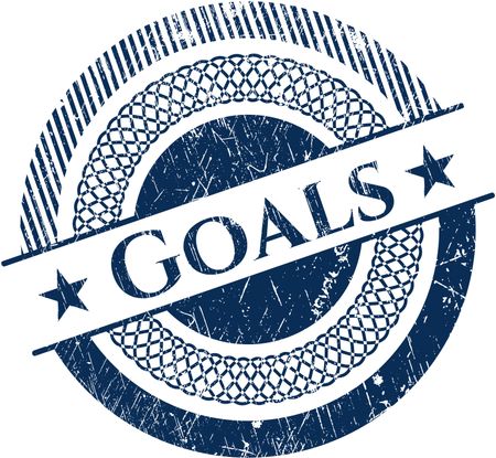 Goals rubber grunge texture stamp