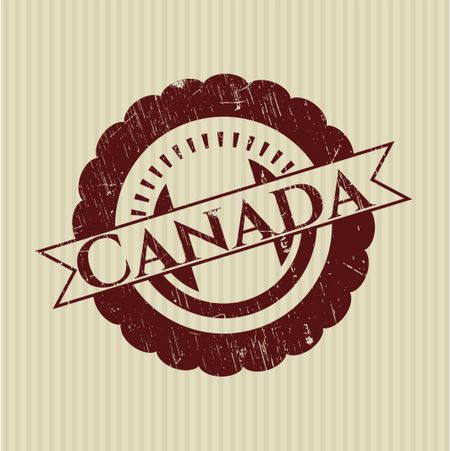 Canada rubber grunge texture seal