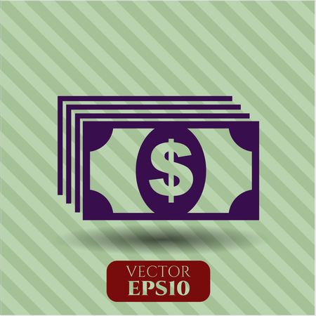 money icon vector symbol flat eps jpg app web concept website