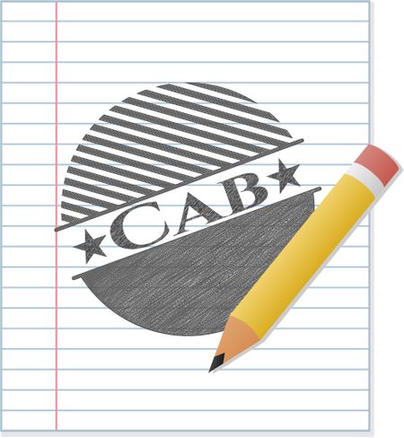 Cab pencil emblem