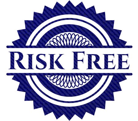 Risk Free emblem with jean high quality background