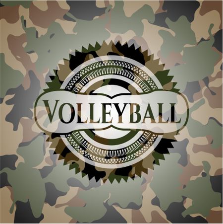 Volleyball camo emblem