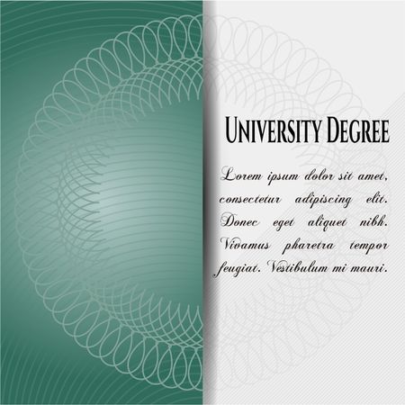 University Degree card, poster or banner