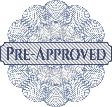 Pre-Approved abstract linear rosette