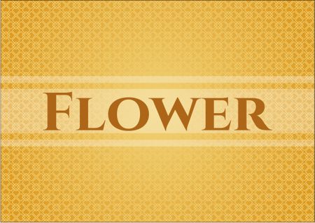 Flower banner or card