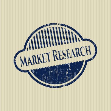 Market Research rubber grunge texture stamp