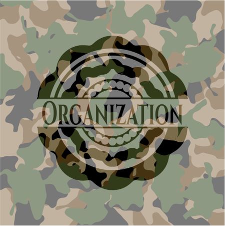 Organization on camouflage texture