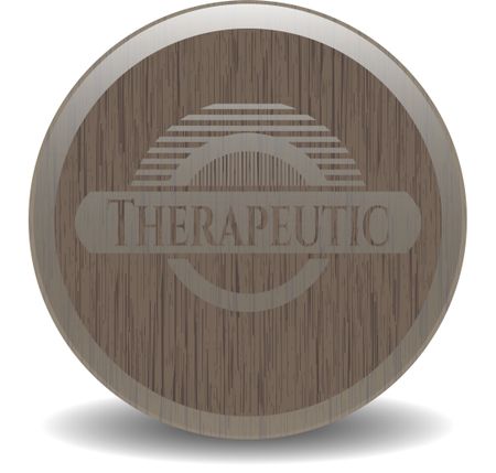 Therapeutic vintage wooden emblem