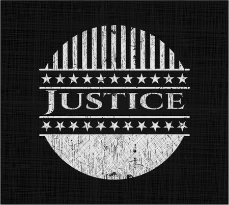 Justice chalk emblem