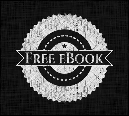 Free eBook written on a chalkboard