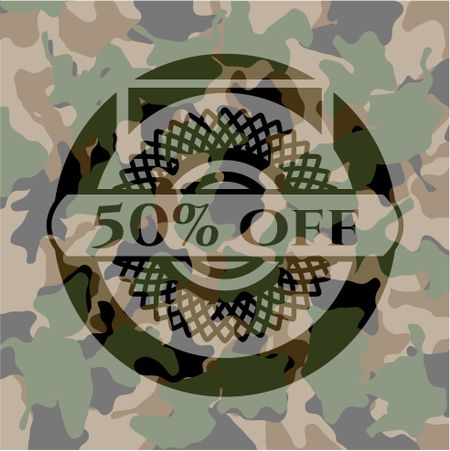 50% Off on camo texture