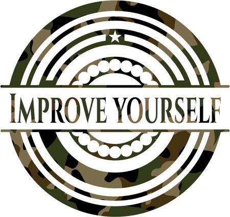 Improve yourself camouflage emblem